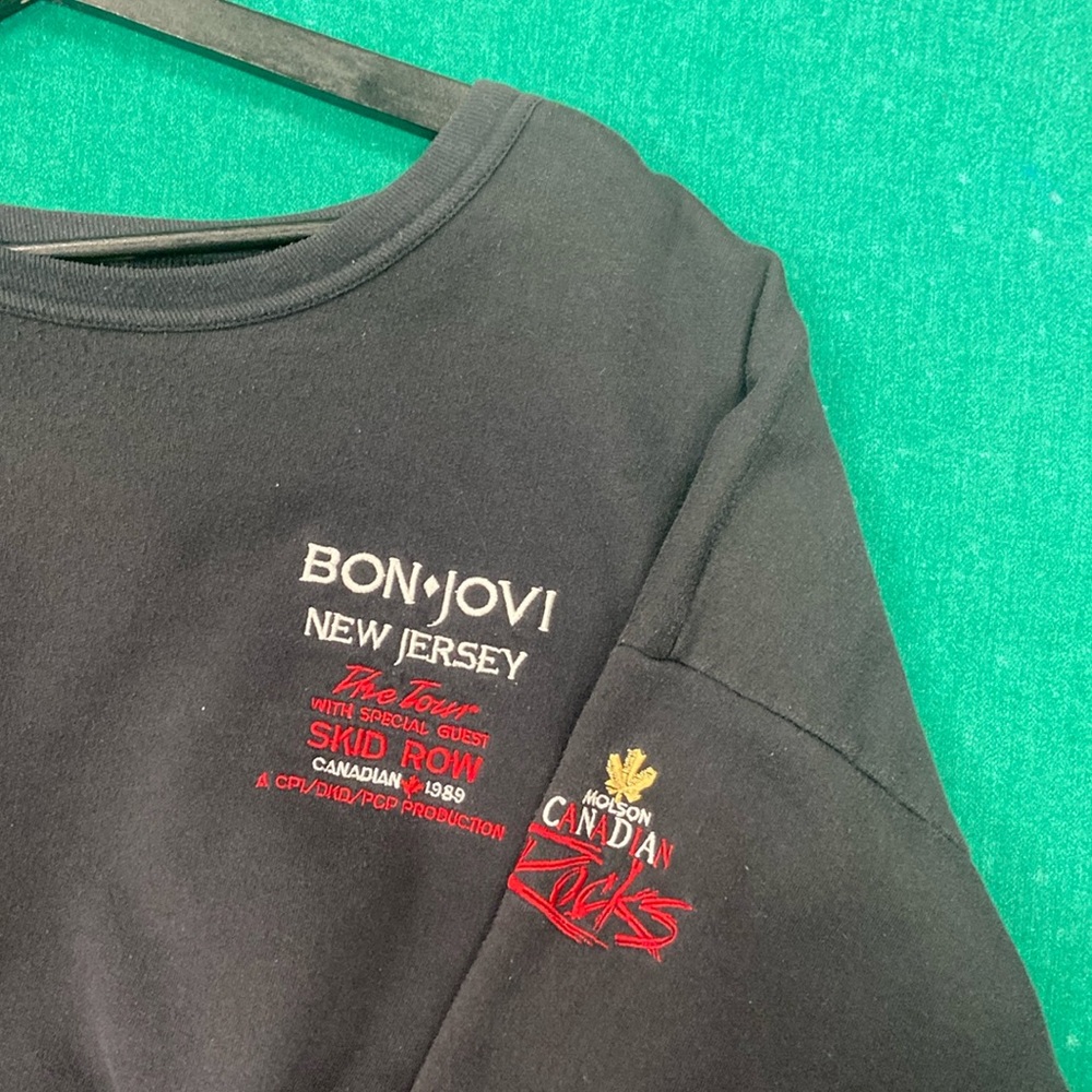 Vintage 1989 Bon Jovi Canadian Tour Sweatshirt - L